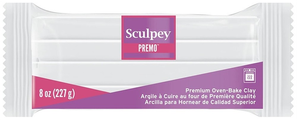 Sculpey Premo Polymer Clay 8oz-White