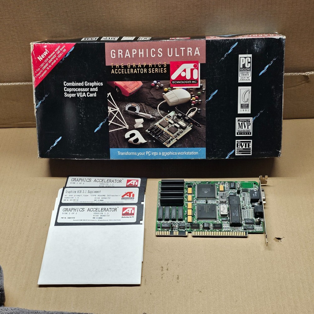 ATI Mach 8 Graphics Ultra Accelerator Series 1MB CIB & Mouse