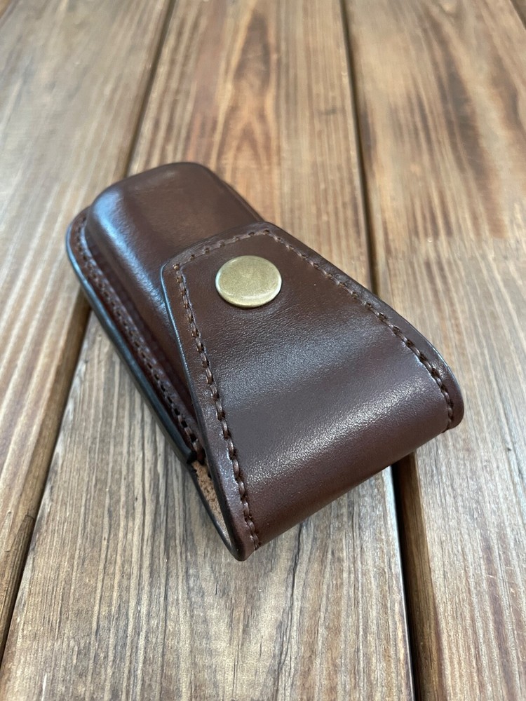 Brown Leather Sheath , horizontal holster for Leatherman Wave