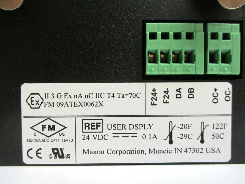 MAXON CORPORATION, USER DISPLAY