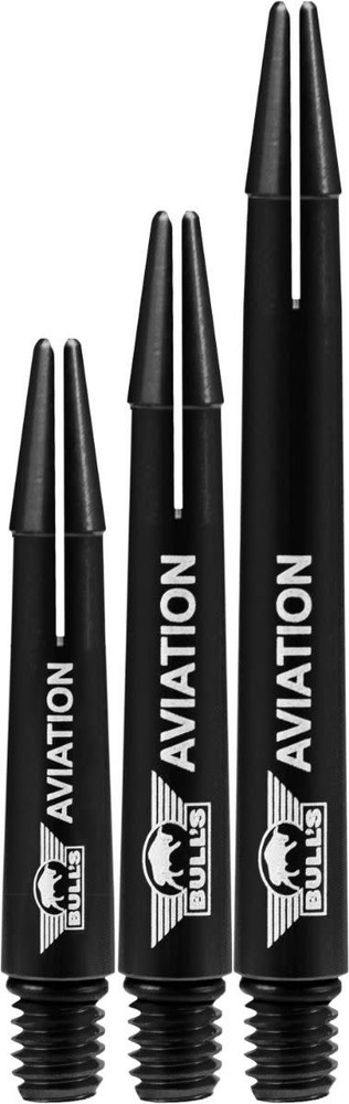 Bulls Aviation Black Medium Dart Shafts