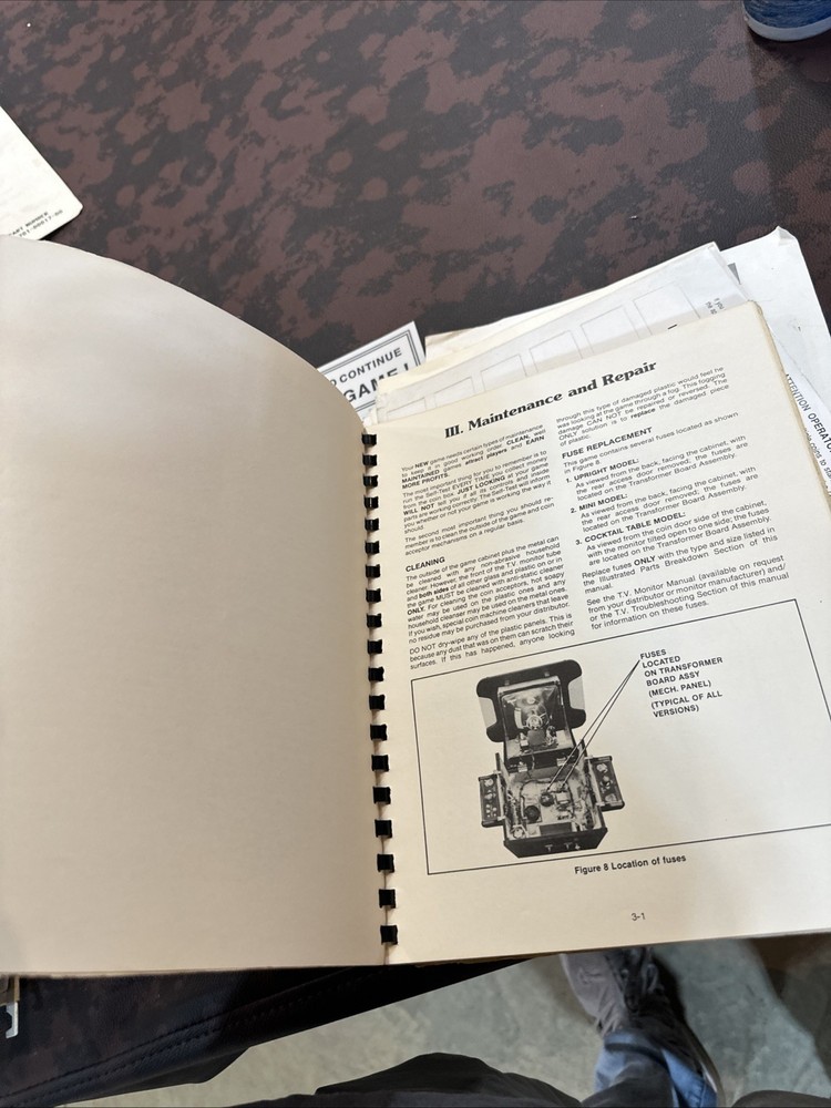 Midway Ms. Pac-Man Pacman Arcade Game Machine Operating Manual Schematics ORIG