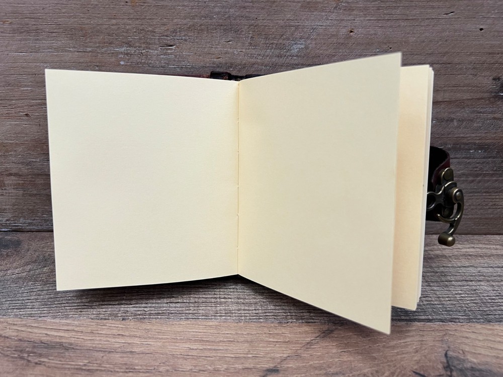 Guitar Handcrafted Leather Journal 5" x 4"