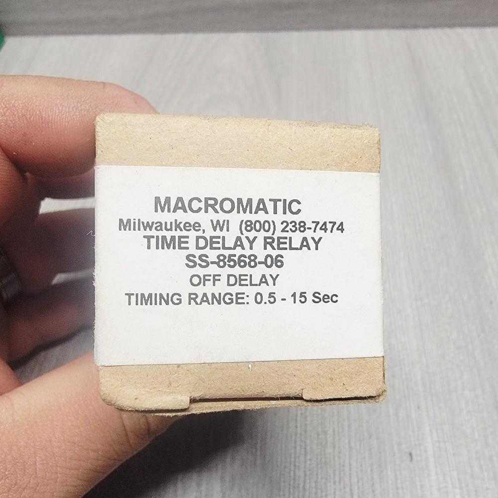 MACROMATIC TIMEDELAY RELAY SS-8568-06