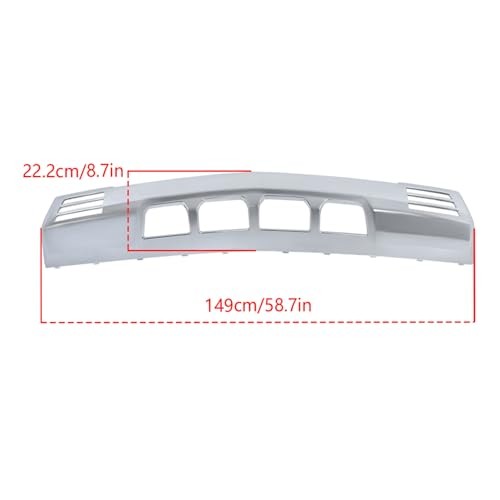 Front Bumper Lower Valance Skid Plate Chrome Replacement for Silverado 1500