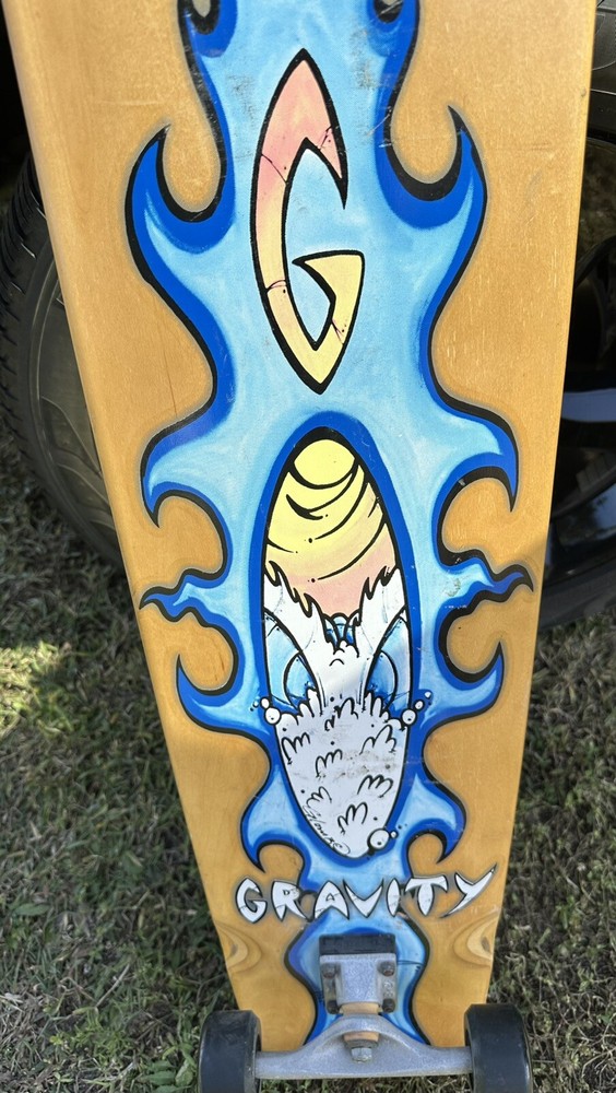 Vintage Gravity Longboard 45" "glombe" Spoon Nose Design