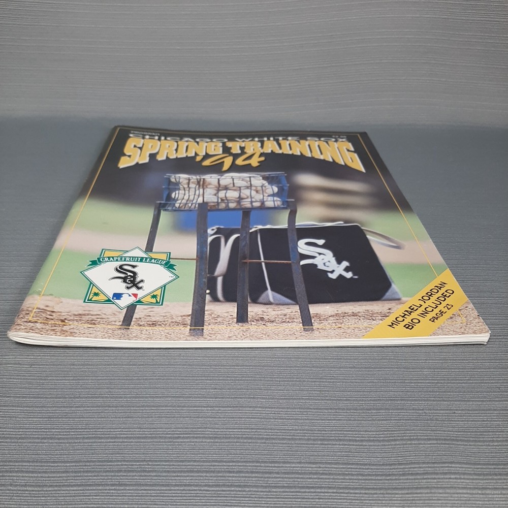 1994 Chicago White Sox Spring Training MLB Baseball Program with Michael Jordan