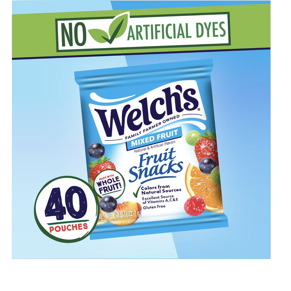 Welch's Mixed Fruit Snacks 0.9oz - 40 Count