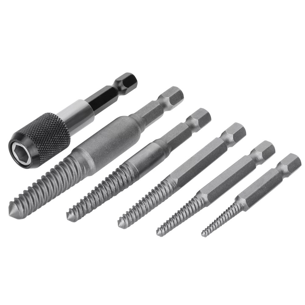 6* Stud Screw Extractor Remover Kit includes 5 different-sized headless screws