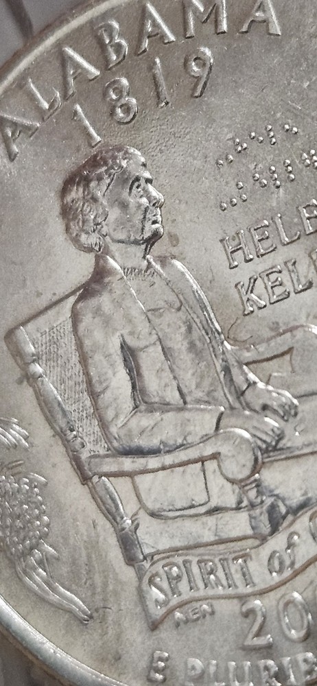 🔥🔥2003 P Hellen Keller Commemorative State Quarter Alabama Error🔥🔥