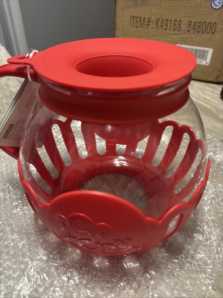 Ecolution Micro-Pop 3 Quart Microwave Popcorn Popper with Red