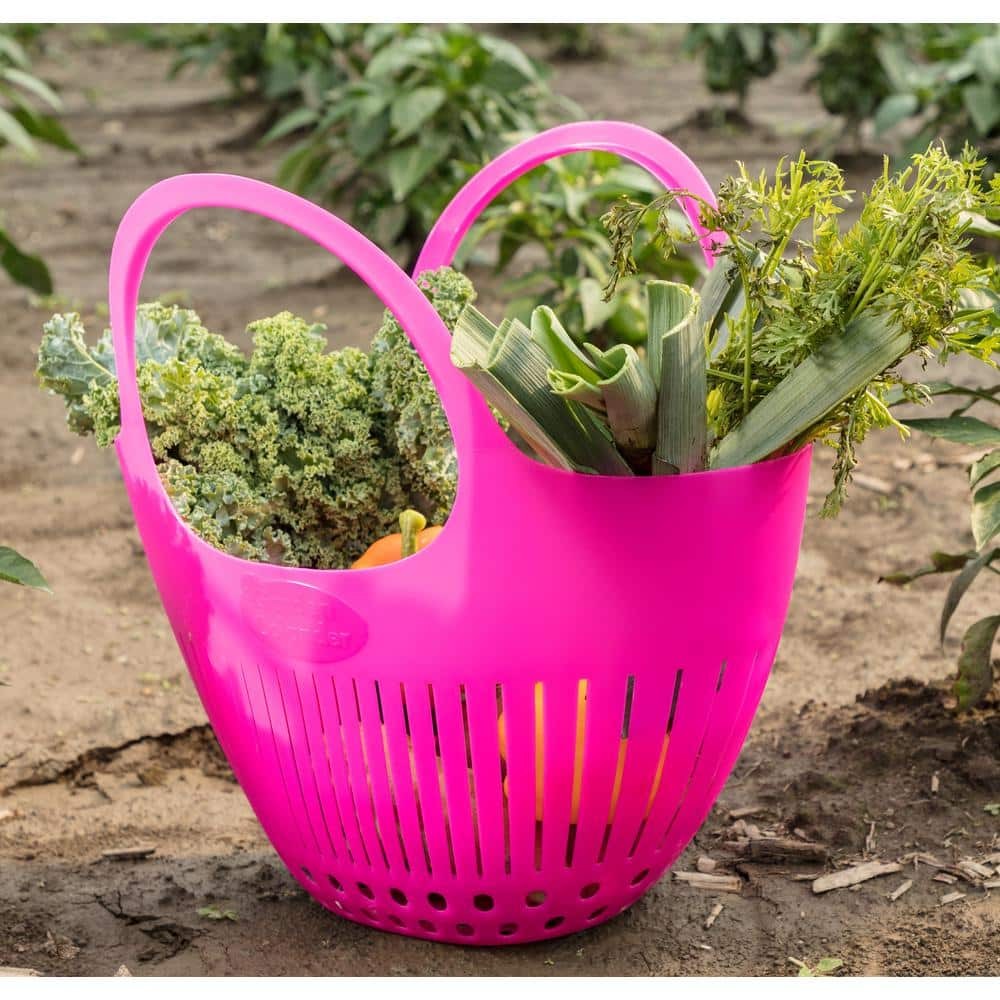 Blue Garden Colander Harvest Basket