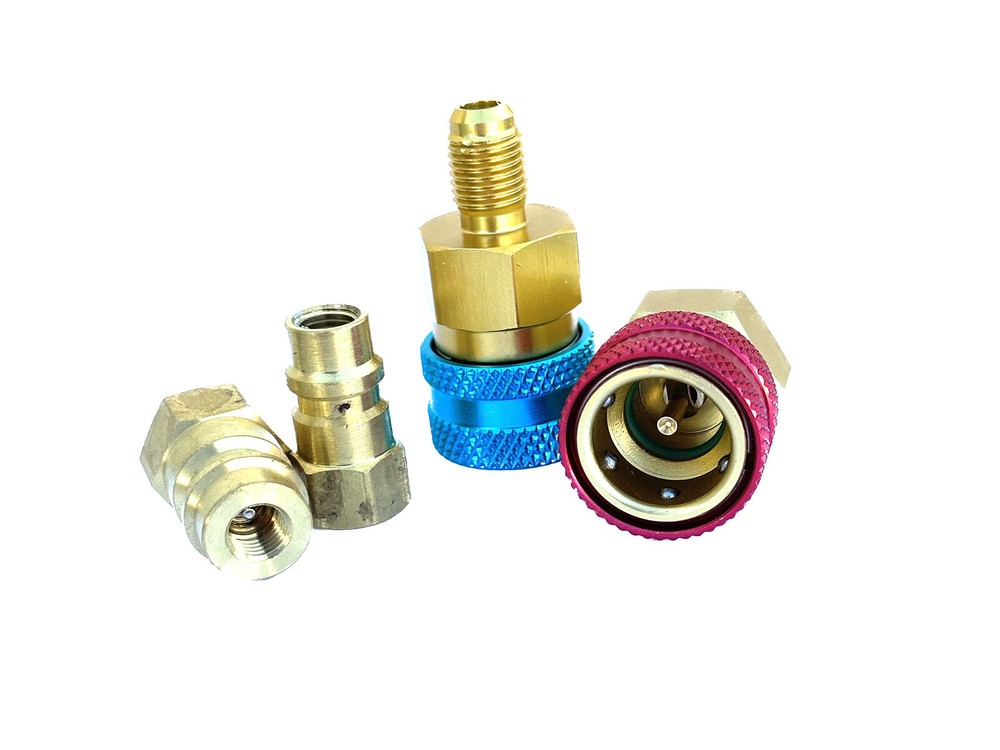 Quick R134a to R1234yf Adapter Conversion Kit AC Charging Evacuation Testing