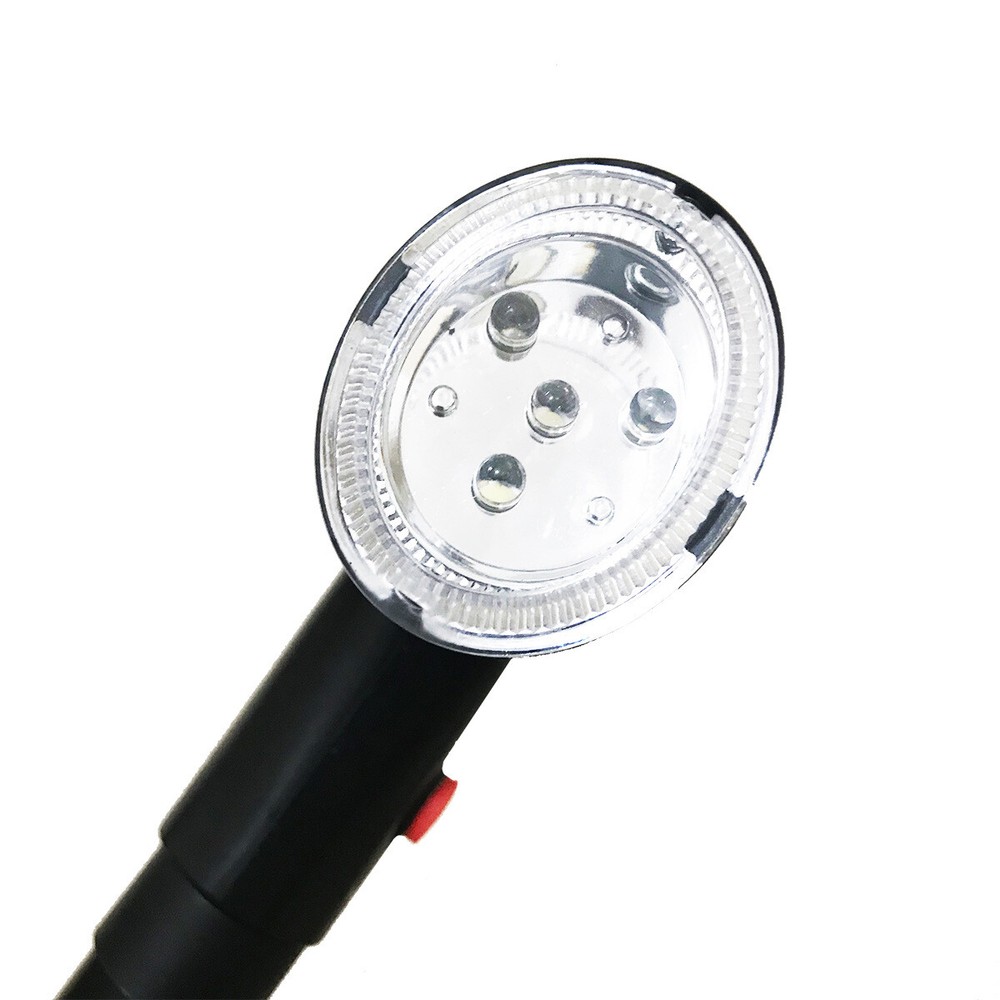 Adjustable LED Walking Stick with Alarm & Foldable Design for Enhanced Safety