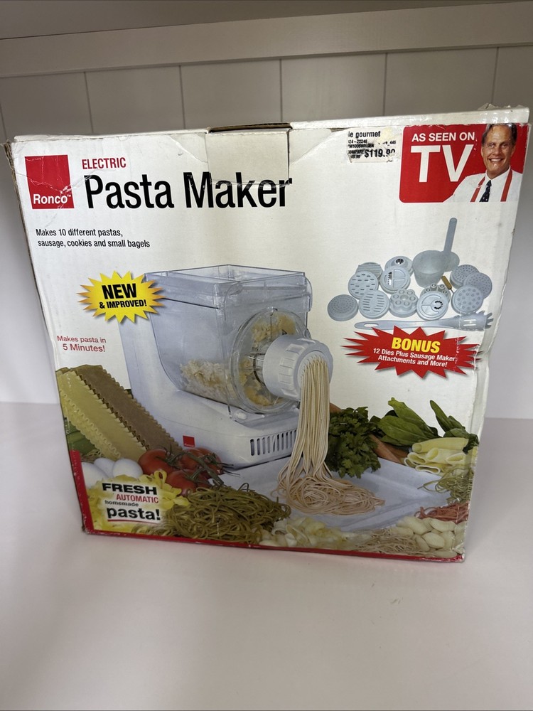 NEW Ronco Automatic Pasta/Sausage Maker, Manual, CD