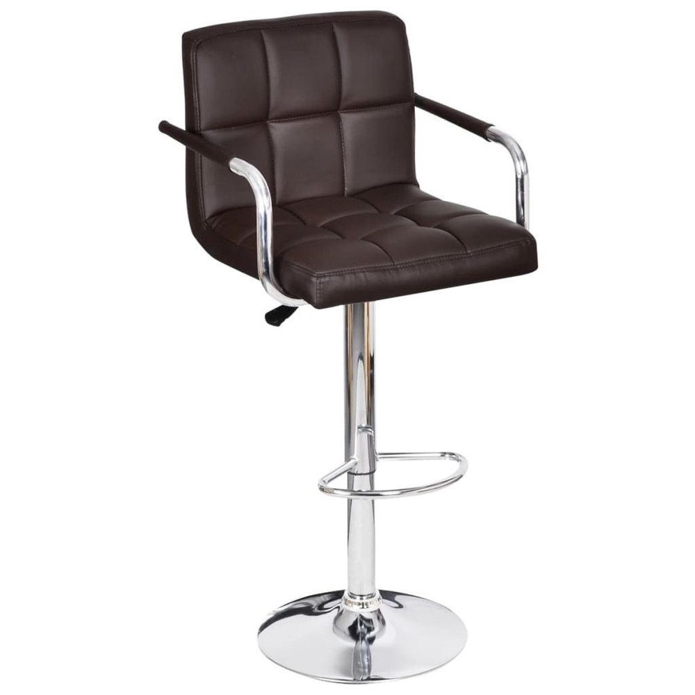 Stool Set of 2 Brown