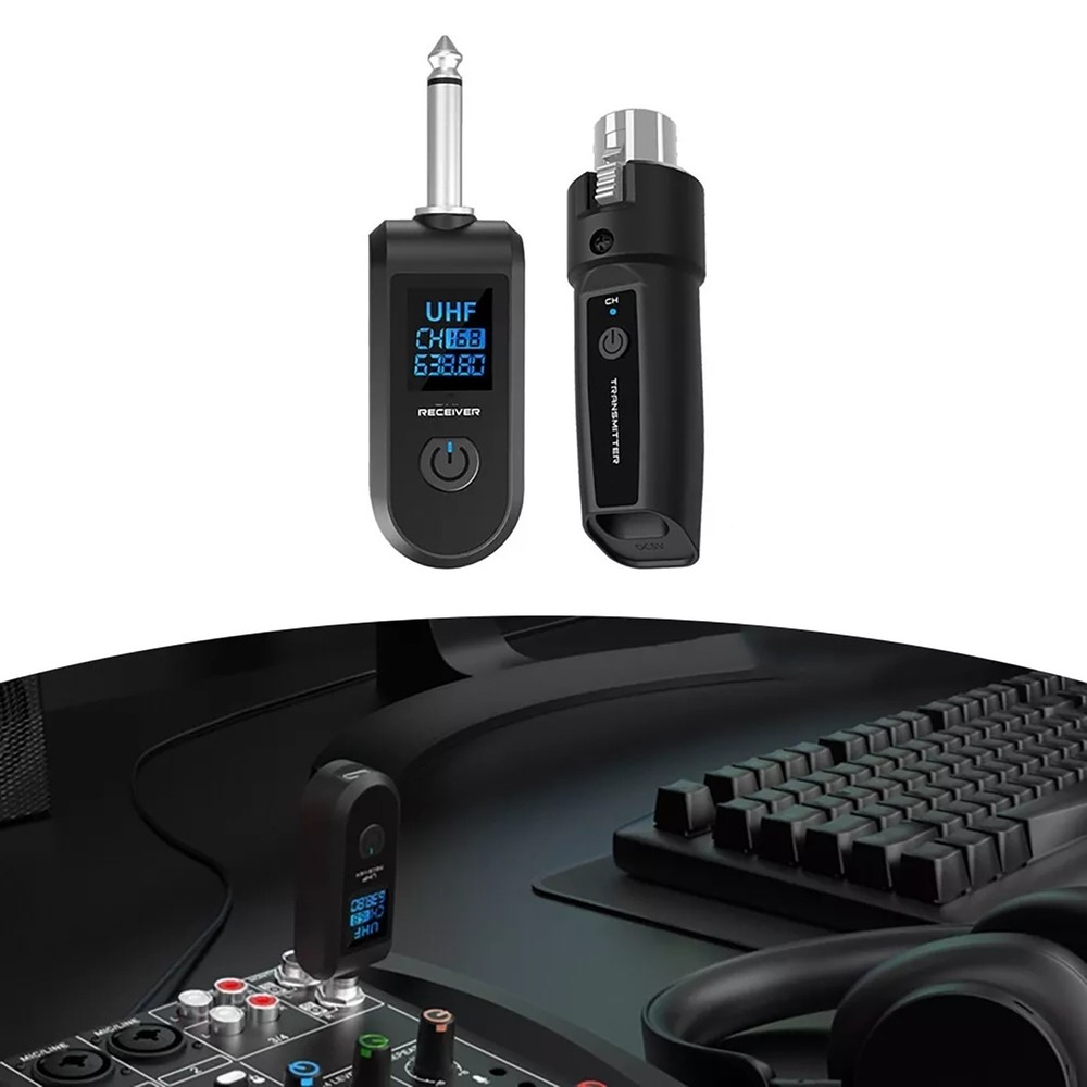 Wireless Audio Transmitter&Receiver XLR Adapter 30-50m Stable Transmission