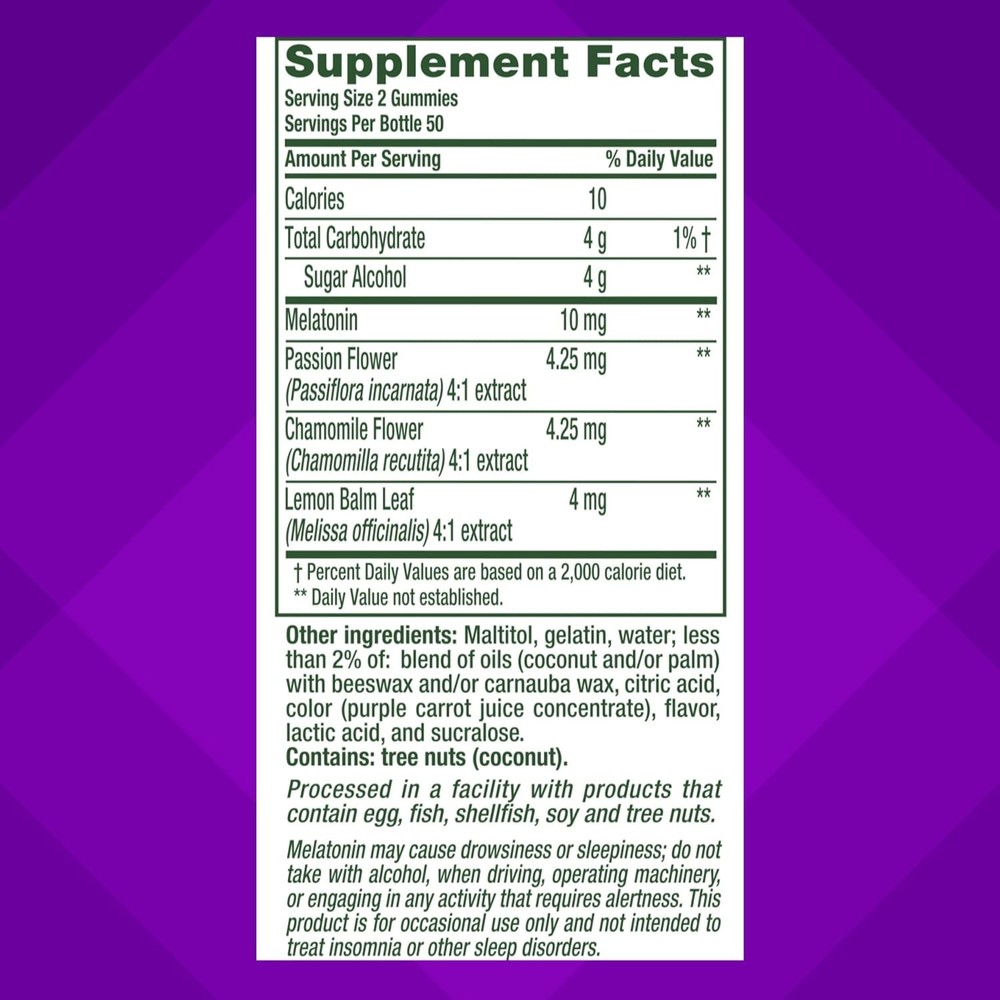 Melatonin Gummies Sleep Supplement