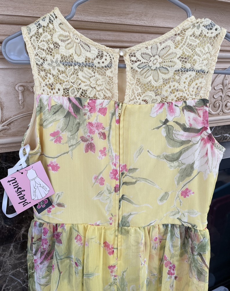 Ally B dress yellow 16
