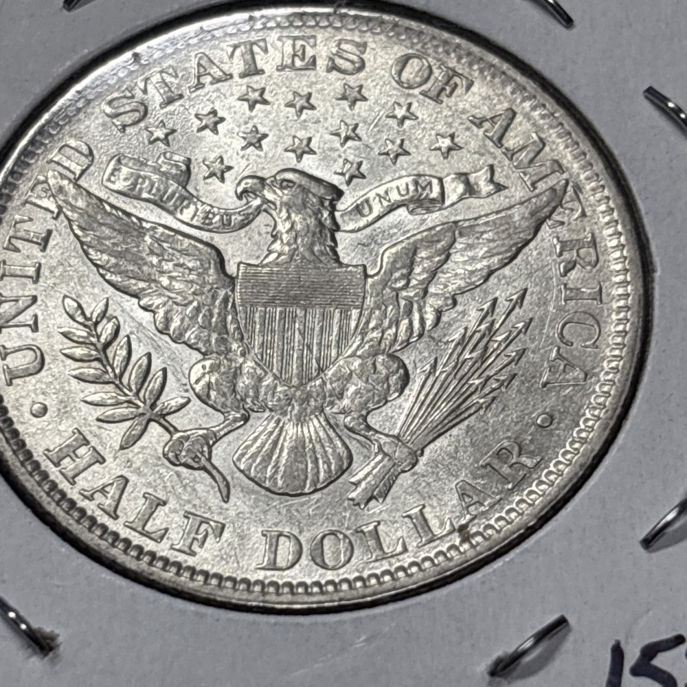 1899 P BARBER HALF DOLLAR REALLY NICE AU 90% Silver