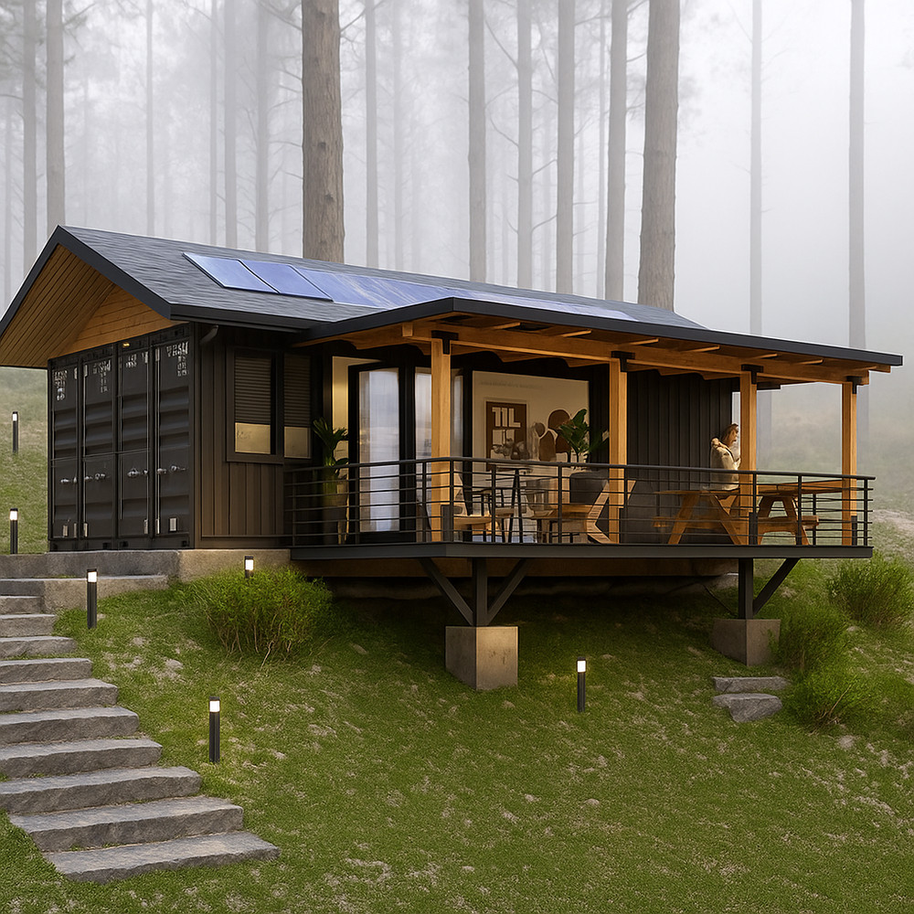 Container house plans - 2 bedrooms - 1 bathroom - Digital PDF File