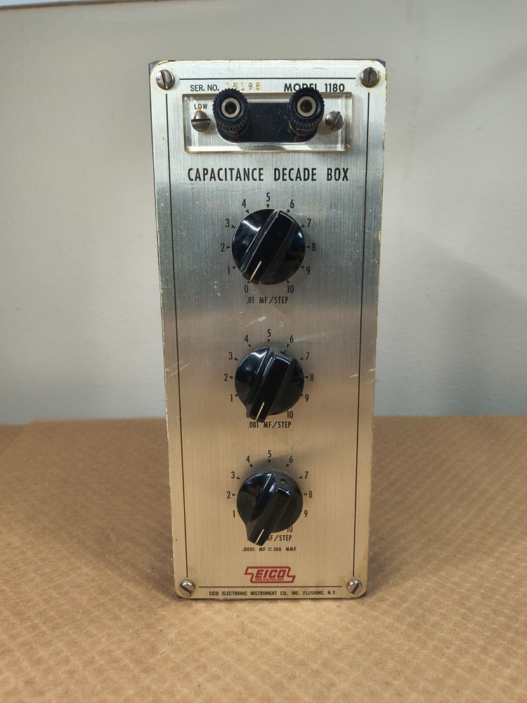Eico Electronic Instrument Co. Capacitance Decade Box Model 1180 Test Device
