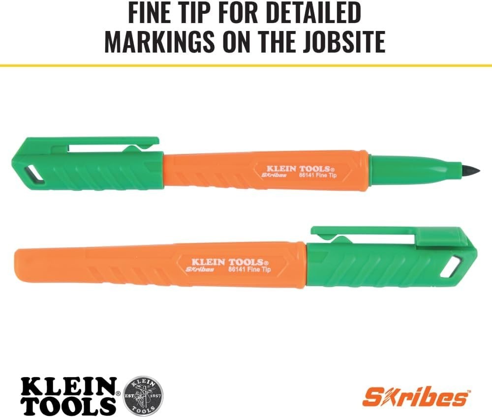 Multi-Colored Fine Point Jobsite Permanent Markers (4-Pack)