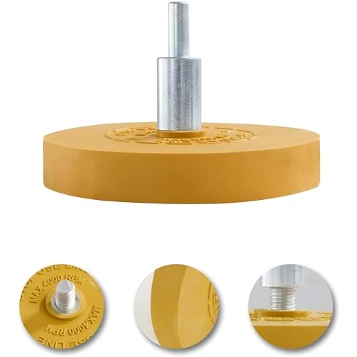 Decal Remover Eraser Wheel wih Drill Adapter- Adhesive Remover DECALTOOL-A