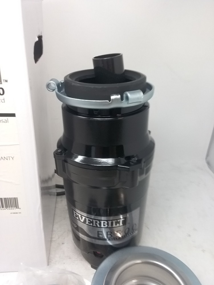 Everbilt EB500 Standard 1/2HP Garbage Disposal ( New)
