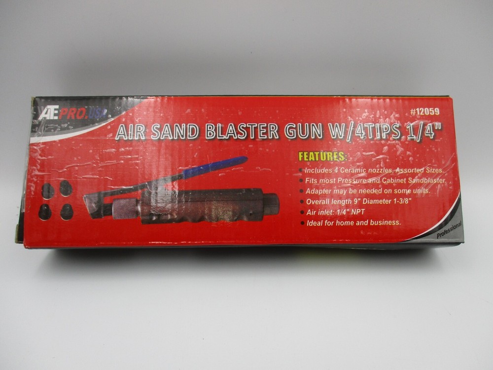 Air SandBlaster Replacement Handle w/4 Tips 1/4"