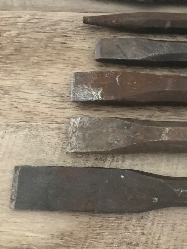 Vintage Cold Chisel Lot - 6 Pieces