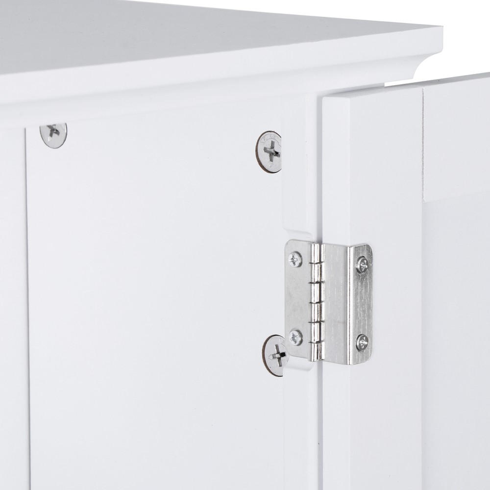 Bathroom Kitchen Cabinet Free Standing Cupboard Storage Organizer White