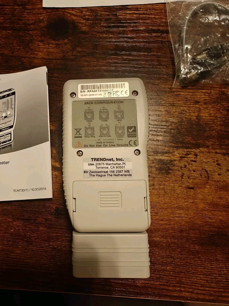 TRENDnet TC-NT3, VDV & USB Cable Tester