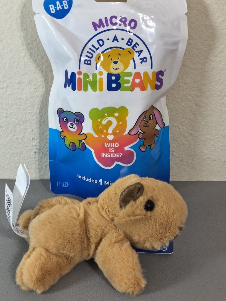 BUILD A BEAR WORKSHOP Mini Beans Capybara Stuffed Animal Plush NWT