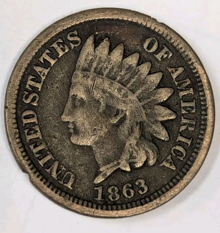 1863 Indian Cent Penny #T20