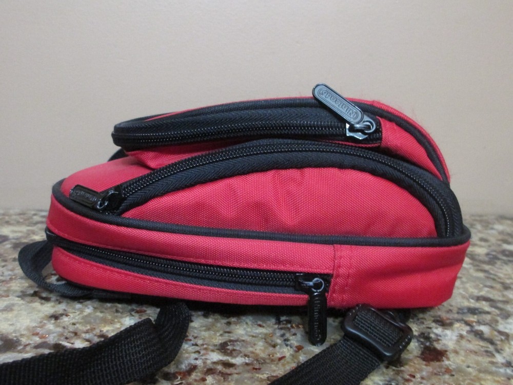 Red Nylon Nintendo DS Storage / Tote Mini Backpack