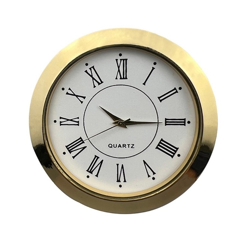 Practical Clock Head with Inlaid Numerals for Various Settings