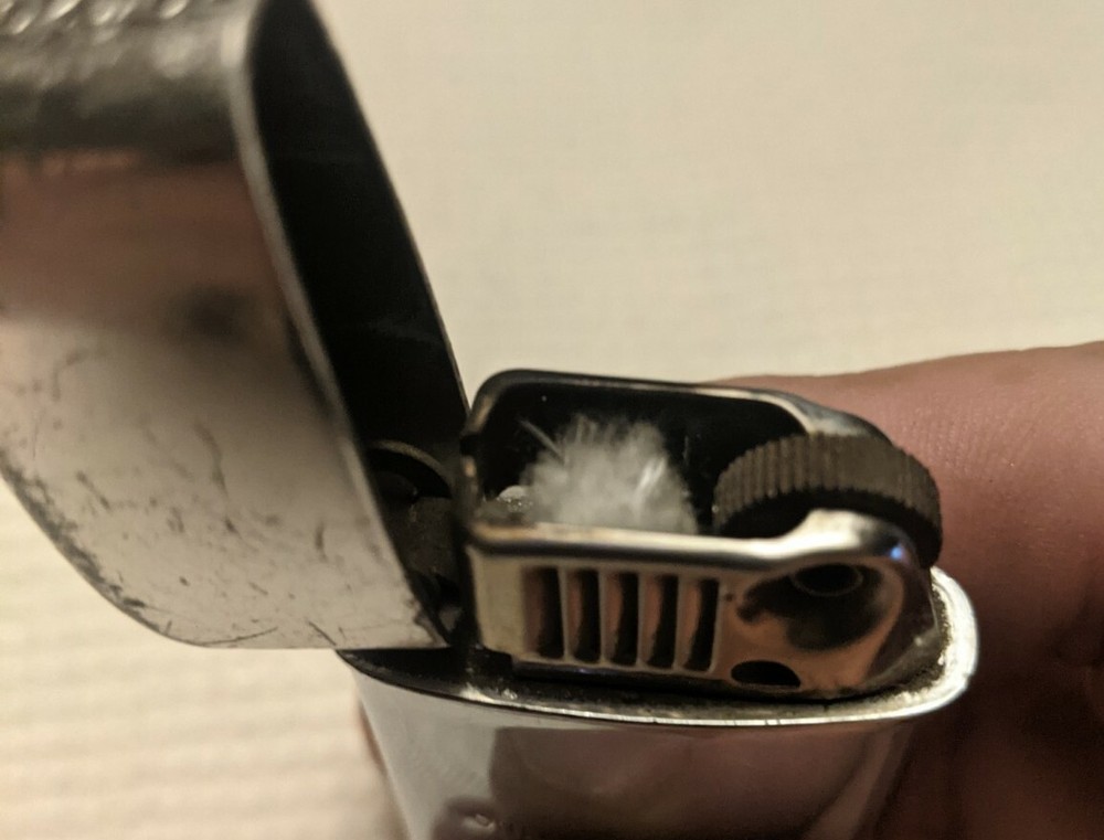 Vintage Ronson Typhoon Silver Tone Lighter