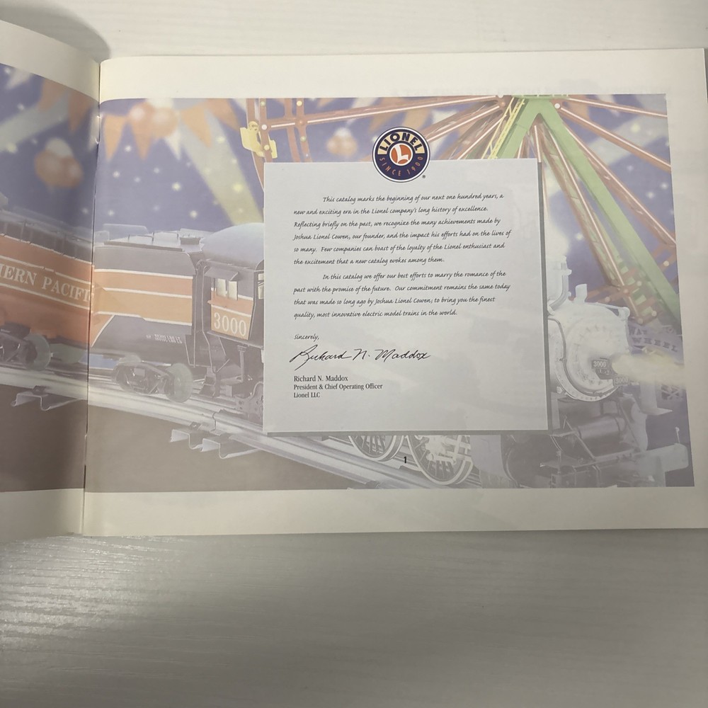 2001 Lionel Classic Trains Catalog