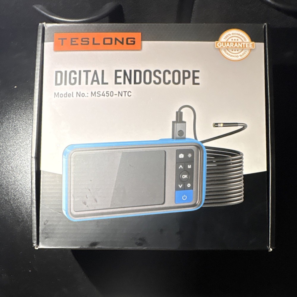 Teslong MS450-NTC Digital Endoscope Flexible Shaft LCD Display