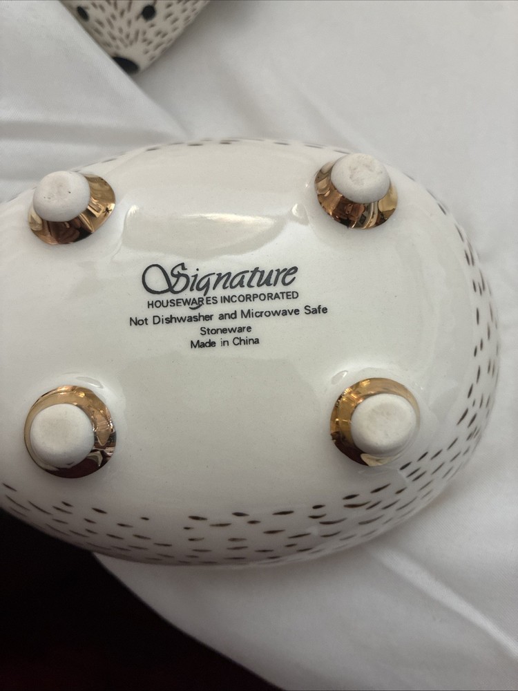 Nesting Hedgehogs Ceramic Figural Measuring Cups Bowls Lot Set 3 Creative