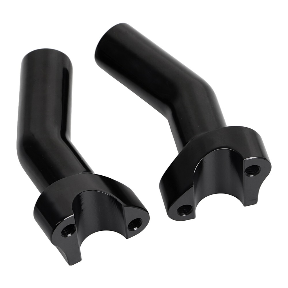 4.5" Black Pullback Handlebar Risers + Top Clamp For Harley 1" Bar Sportster 883