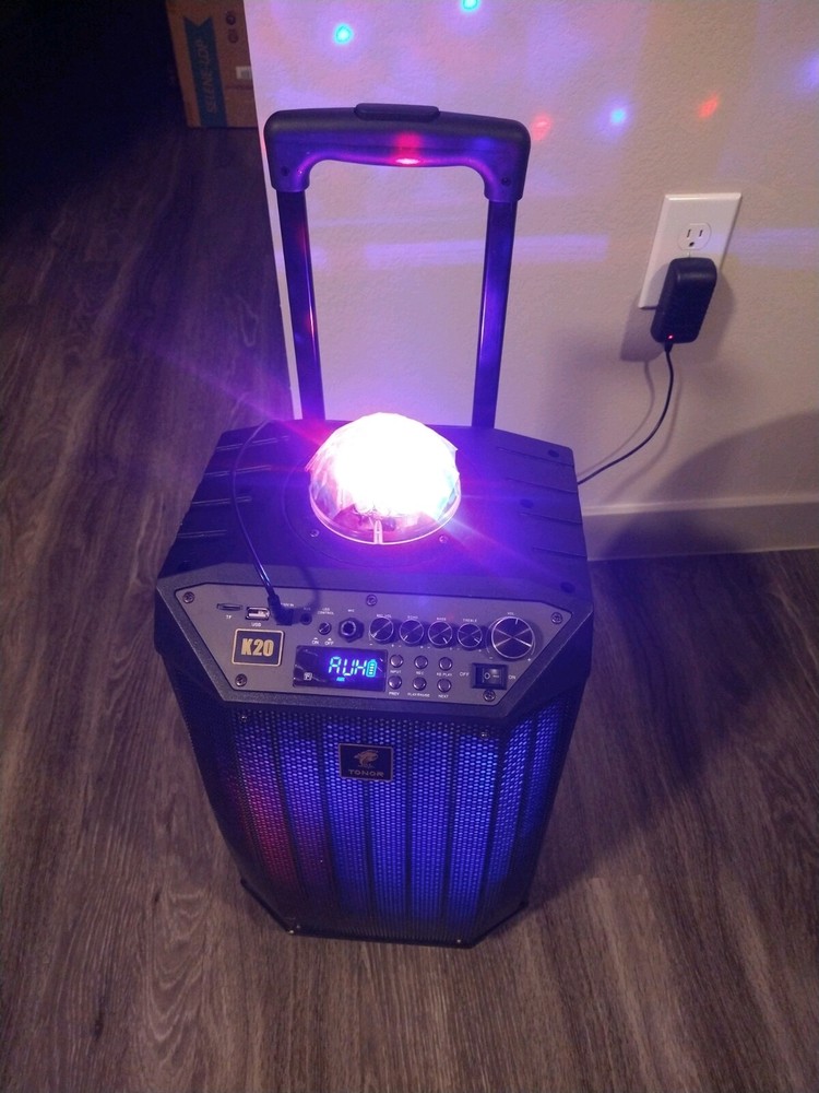 Tonor Bluetooth Wireless Karaoke Microphone (with Disco Ball)