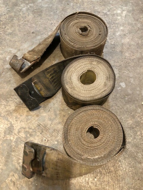 One 4 Inch Winch Strap Flat Hook 5,400lb Work Load Limit, 30ft,