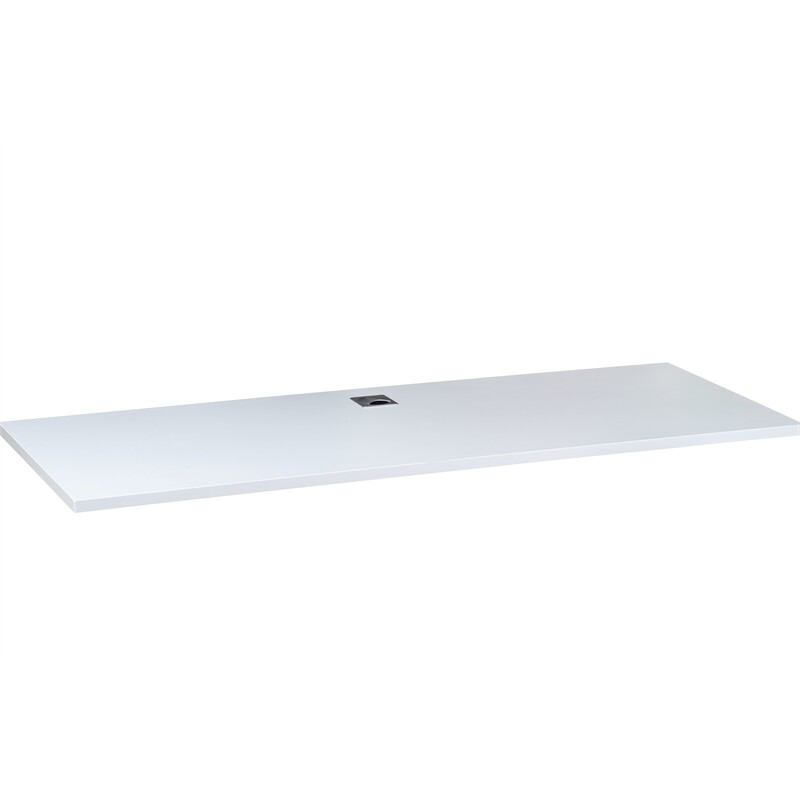 Boss Office Simple System Side by Side Double Desks in White