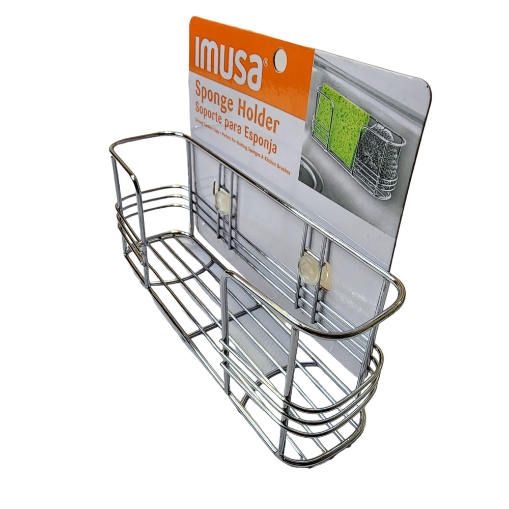 Sponge Holder Chrome Finish Suction Cups