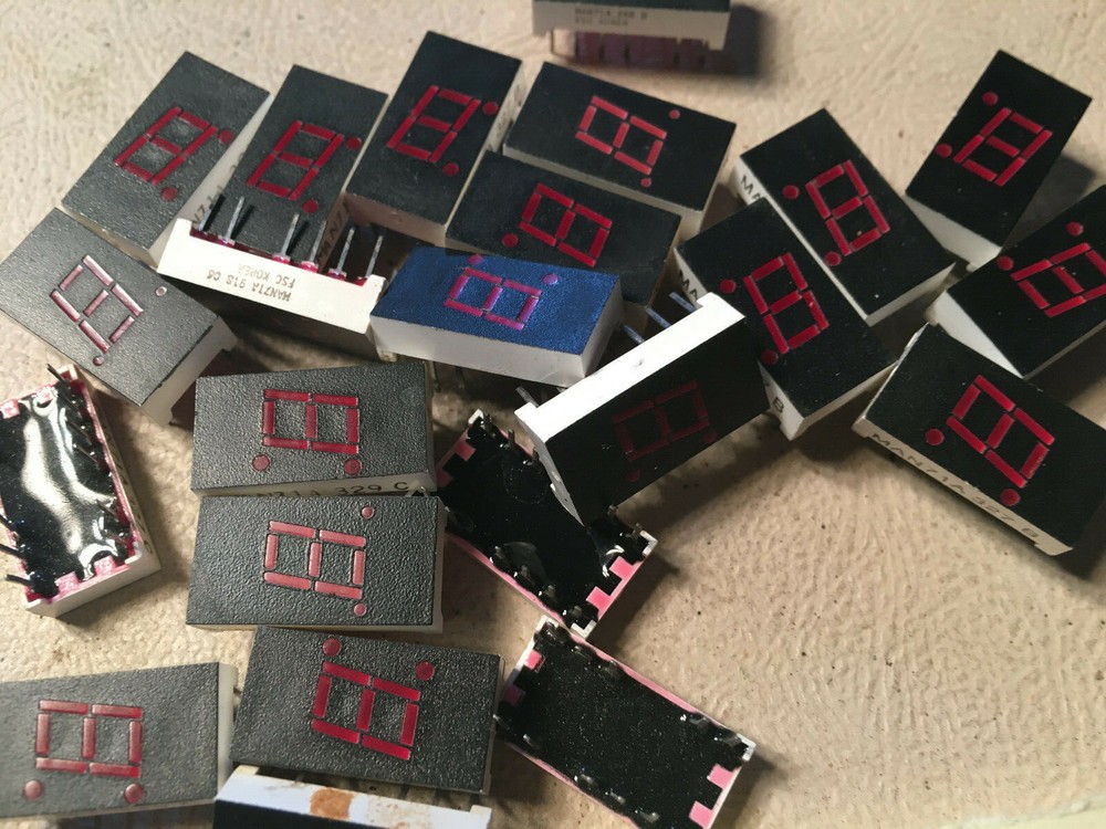 23 MAN71A Common Anode Red Led 7-Segment Displays