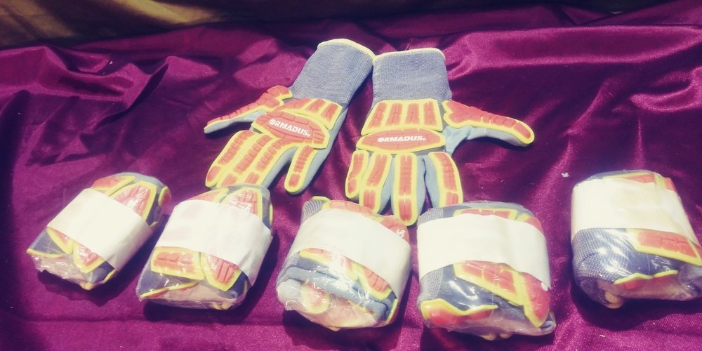 6-pair Ormadus Impact Resistant Gloves Small S/7