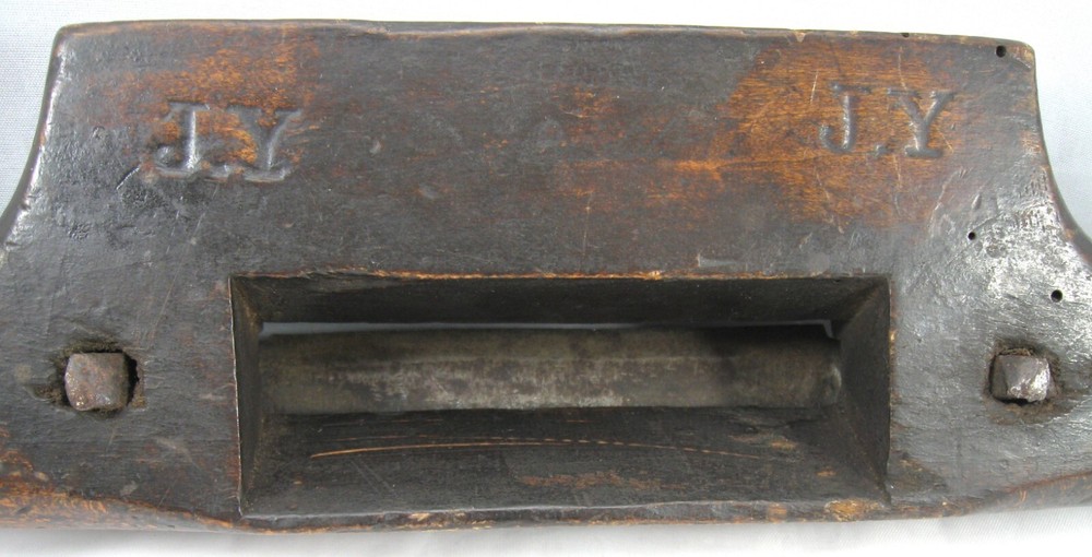 19th Century Spokeshave, Marked "Gardner Bristol", Impressed Owners' Initials