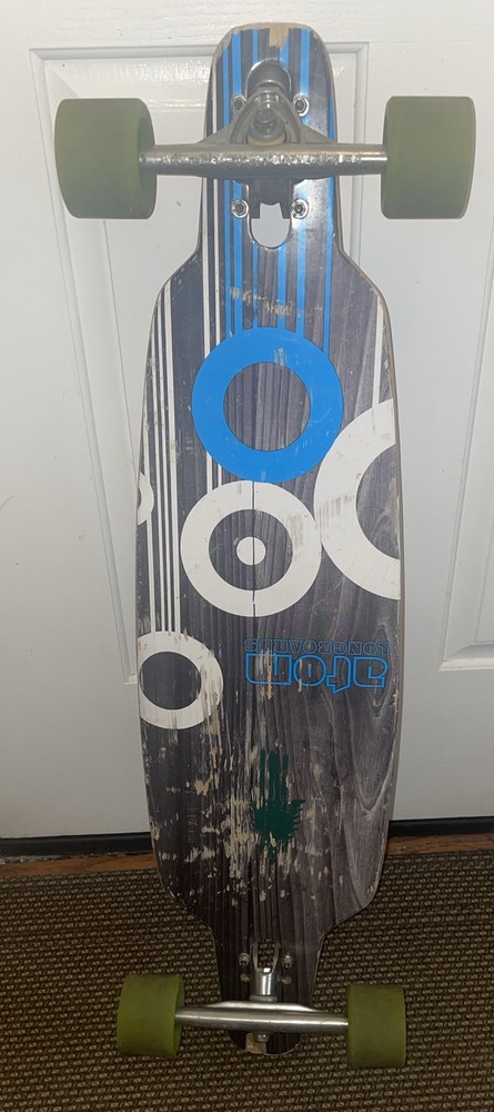 Atom 35.5” Drop Through Longboard Skateboard Pure wheels